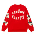 Denim Tears Red Crewneck Sweatshirt