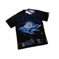 Duaa Sky Castle Rhinestone Cityscape Graphic Short Sleeve Tee