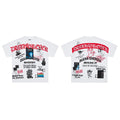 Duaa Forever White Collage Graphic Tee Unisex Streetwear T-Shirt