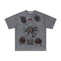 Duaa All Wired Anatomy Graphic Rhinestone Short Sleeve Tee