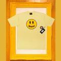 Drew House Smiley Face Short Sleeve T‑Shirt, Cream Yellow