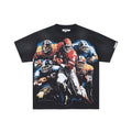 DUAA AMERICAN FOOTBALL RHINESTONE VINTAGE WASH T‑SHIRT