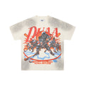 DUAA SPORT DIVISION HOCKEY RHINESTONE VINTAGE WASH T‑SHIRT